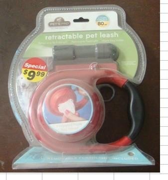 retractable pet leash with LED light