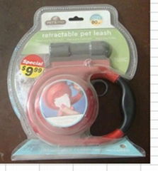 retractable pet leash with LED light