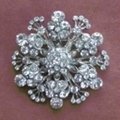 Shiny crystals rhinestone brooch