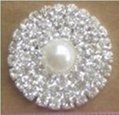 Crystal pearl rhinestone embellishments