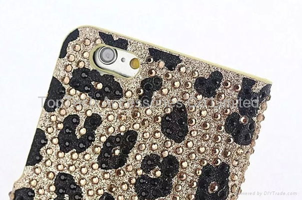 iPhone 6s/6s plus LEOPARD diamond bling case ,iPhone 6s/6s plus flip card case 5