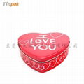 heart shape tin boxes for chocolates 1