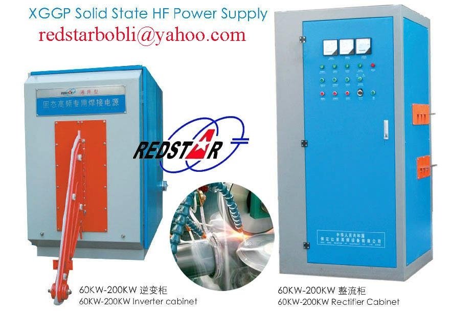 Solid state high frequency tube welder