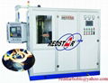 Integrated induction hardening machine