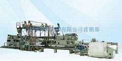 Plastic tarpaulin production line