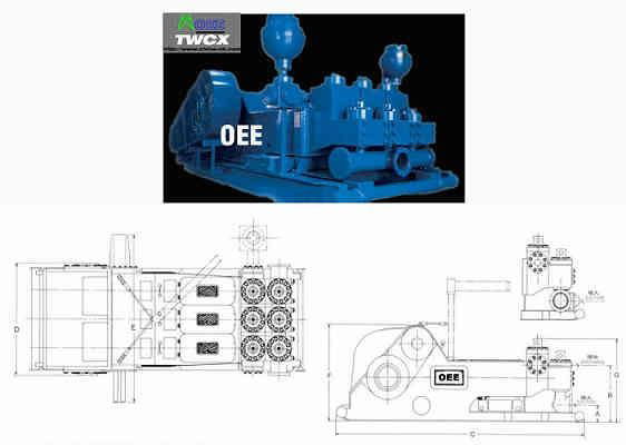 OEE National 12P-160 TRIPLEX MUD PUMPS 5