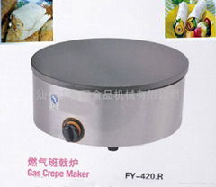 Gas  French crepe making machine/ pancake machine