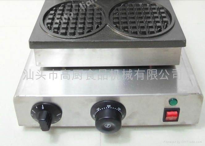 Electric  roundness type waffle machine/ one time 4 pcs/ waffle baker 3