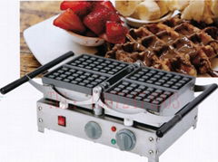 110V/220v Electric waffle baker, commercial waffle machine, can rolling-over