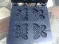 110V / 220v Electric fancy waffle maker machine butterfly shapes 3