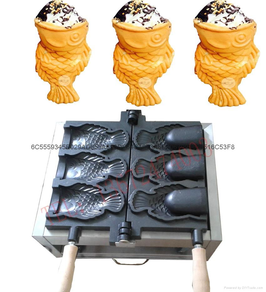 Electric Ice cream Taiyaki machine with open mouth Taiyaki maker