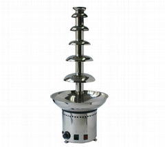 82CM 6 Tier Full 304 Stainless Steel Chommercial Chocolate Fountain Machine