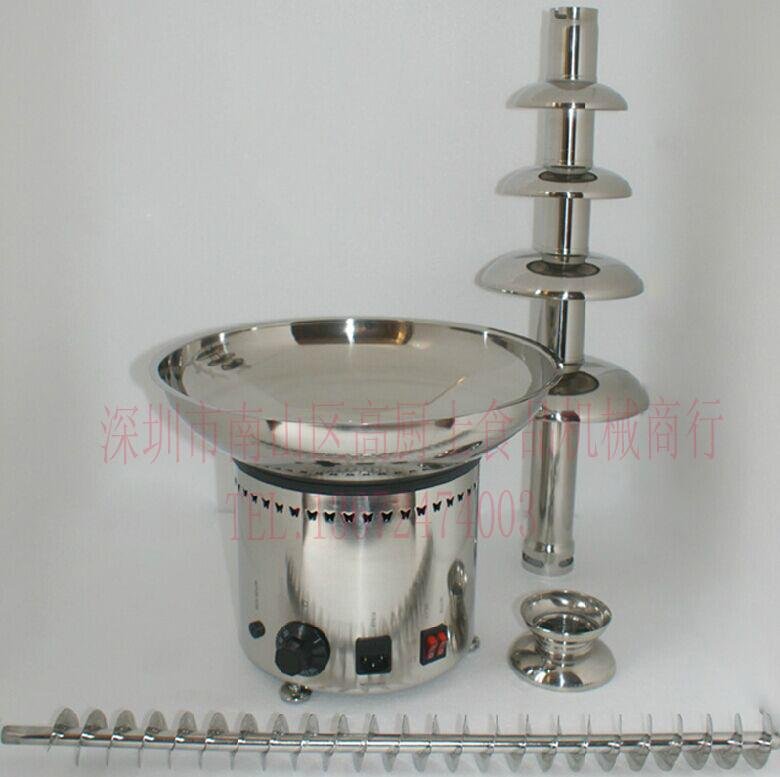 82CM 6 Tier Full 304 Stainless Steel Chommercial Chocolate Fountain Machine 2