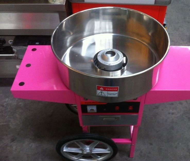  Electric Cotton candy machine with cart candy floss machine Good quality 2