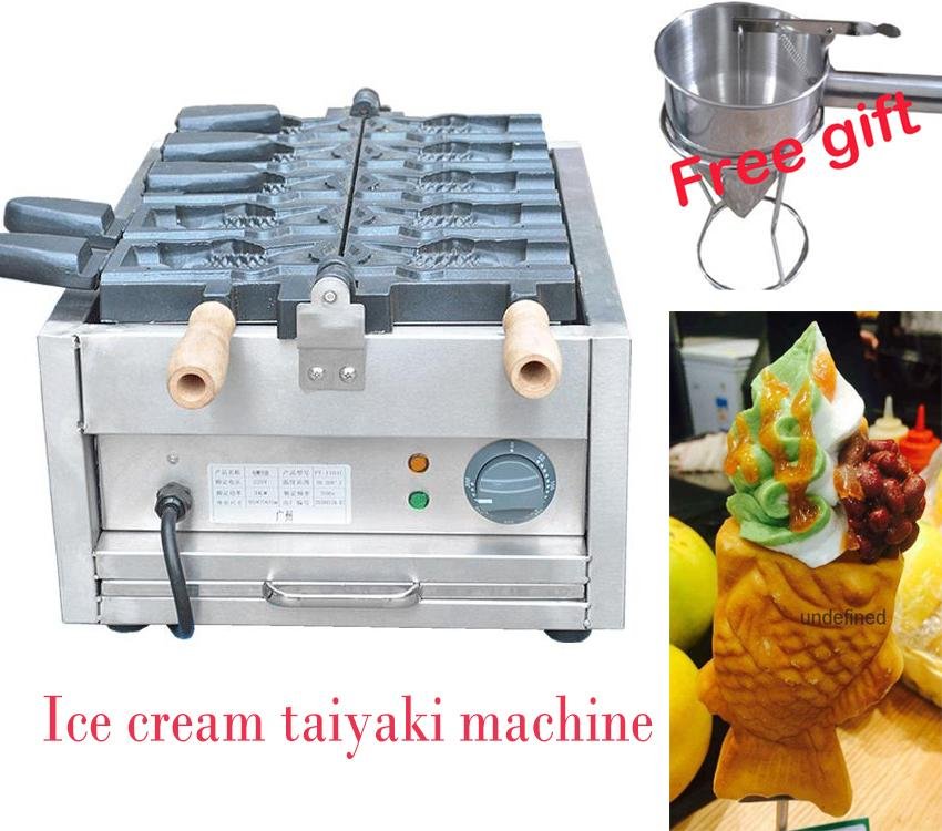 新款电热开口鲷鱼烧机 可放冰淇淋韩式烤鱼饼机 1