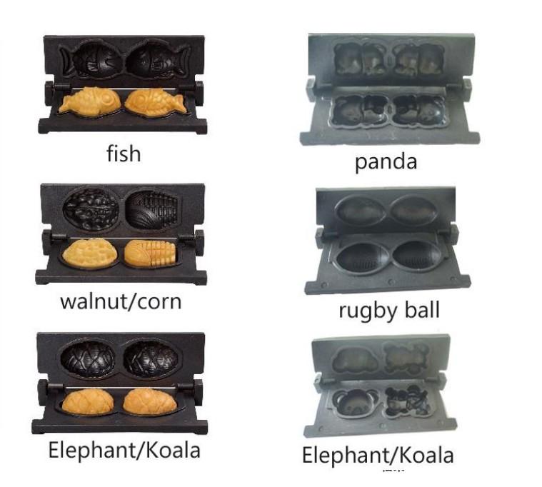  Commercial Sandwich pastry machine Cream sandwich Cookie; Cartoon Waffle pastry 6