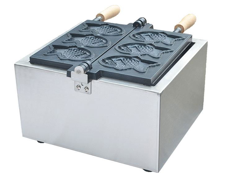 Electric 220v/110v 3 pcs Fish waffle maker Japanese style Taiyaki 2