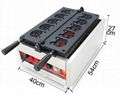 Electric 110v 220-240v Ce Approved Dog Head Shape Taiyaki Machine on Hot Sales