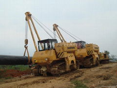 Track sideboom for pipeline lifting and laying