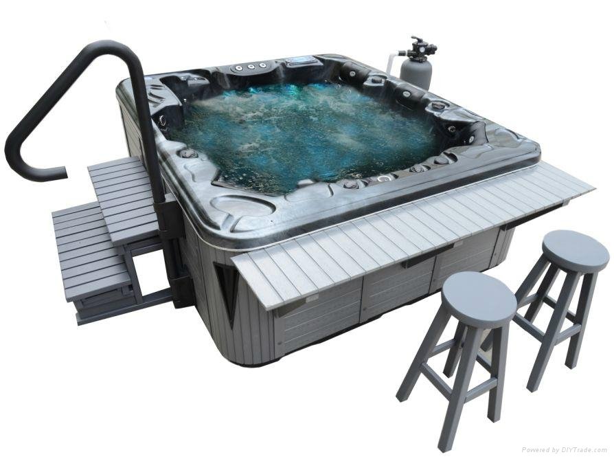 Top grade Acrylic Material and Whirlpool Massage Hot Tub