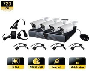 720P Camera with  HD NVR Kits