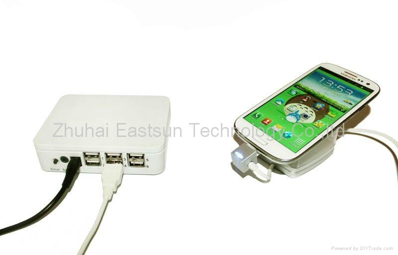 China factory price 6 ports security anti-theft alarm system for cell phone 2