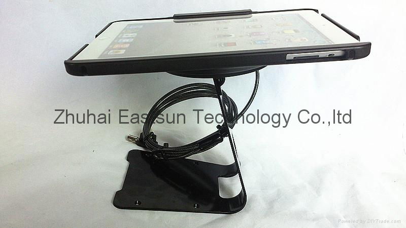 360 degree rotating display Holder with cable lock for tablet pc pad 1/2/3/4/air 3