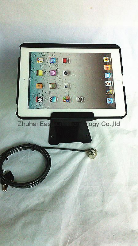 360 degree rotating display Holder with cable lock for tablet pc pad 1/2/3/4/air 4