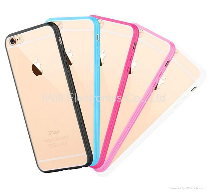 Clear Hard Bumper TPU case for iphone 6 / 6S