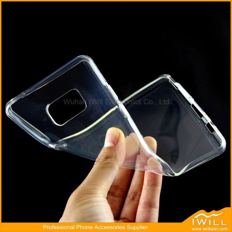 Clear tpu cover gel case for samsung note 6