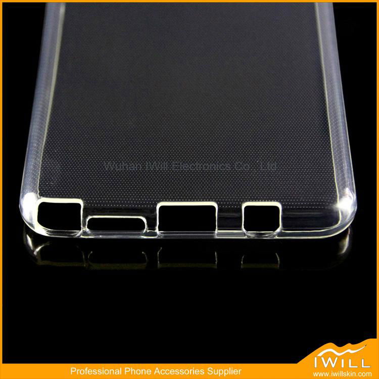 Clear tpu cover gel case for samsung note 6 4
