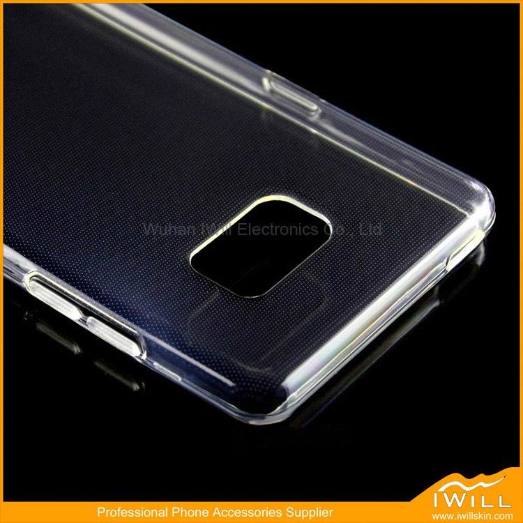 Clear tpu cover gel case for samsung note 6 5