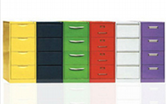 4 Drawer Colorful File Cabinet