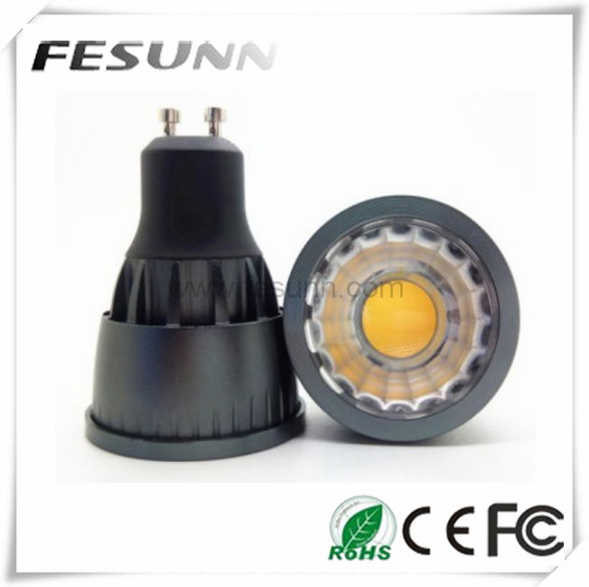 6W COB black LED Spotlight lamps