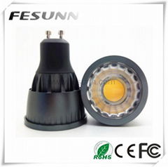 6W COB black LED Spotlight lamps