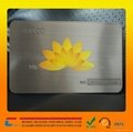 Brush cheap metal business cards metal cards manufacturers 2