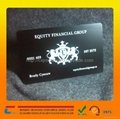 Unique black metal business cards stainless steel metal visiting cards 2
