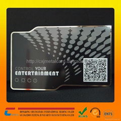Professional mirror effect stainless steel business cards