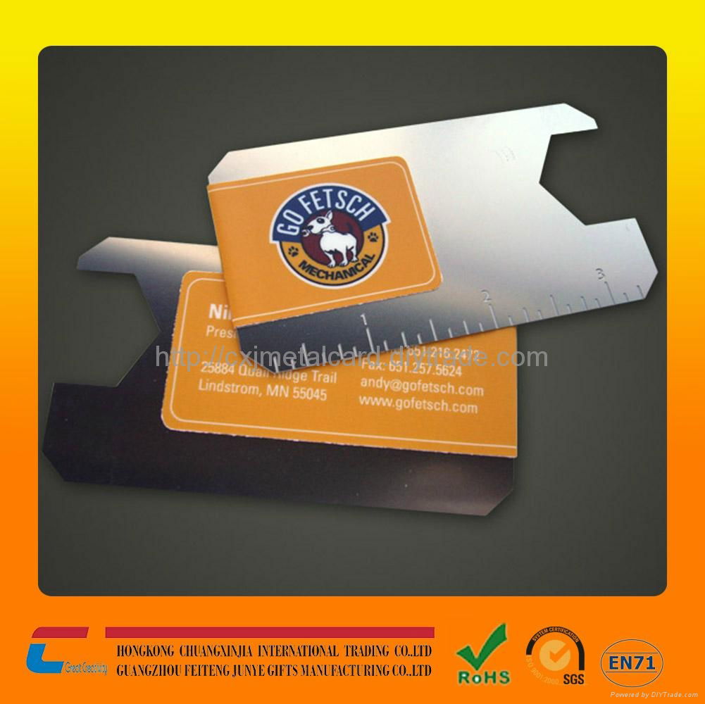 Professional mirror effect stainless steel business cards 4