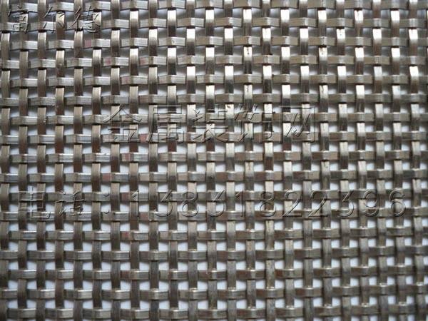 扁带轧花编织不锈钢装饰网