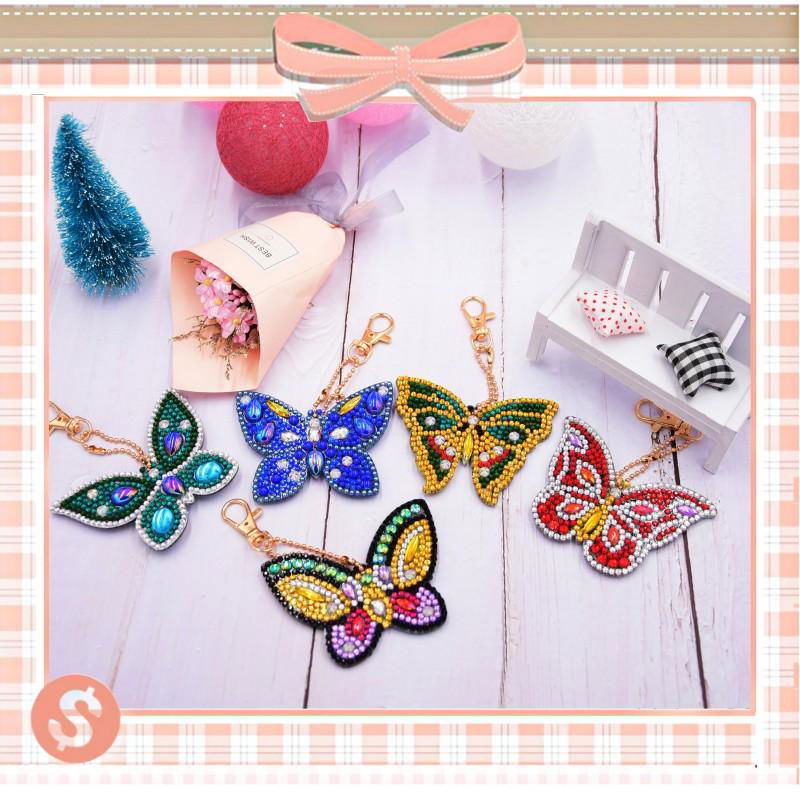 5d diamond key chain key ring key holder diy crafts 2