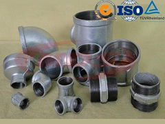 BS cast malleable iron pipe fitting