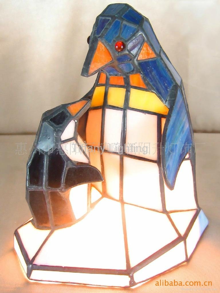 Fashion glass animal table lamp 2