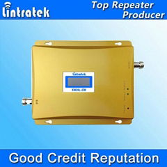 high power long distance coverage dual band gsm wcdma repeater 65dbi