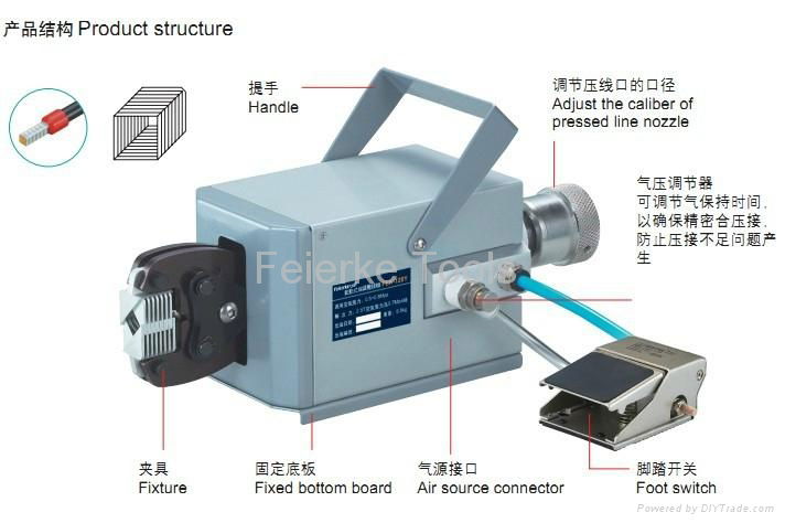 FEK-120Y  PNEUMATIC TYPE TERMINAL CRIMPING MACHINE