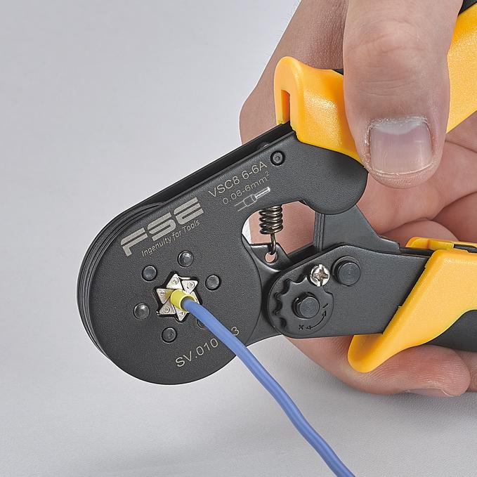 VSC8 6-6A Mini-type Self-adjustable Crimping Plier 4