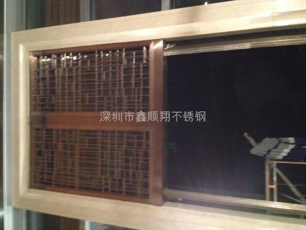 深圳不鏽鋼酒店屏風隔斷 2