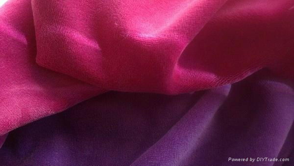 cotton poly jersey velour knitting fabric