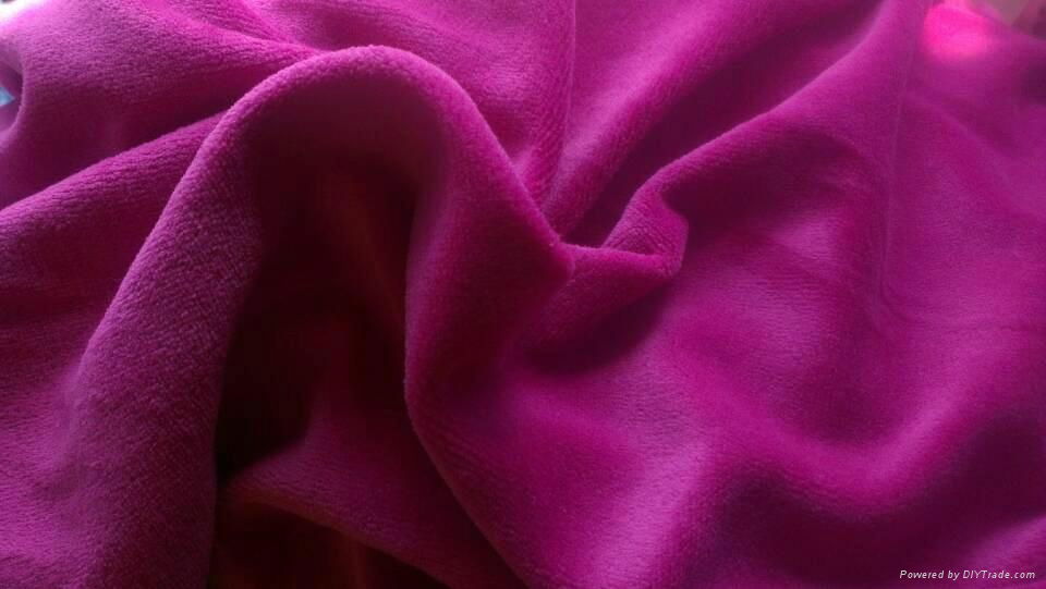 cotton poly jersey velour knitting fabric 3