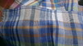 linen check delave shirting fabric 1